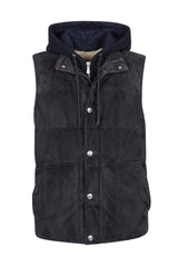 GILET BIMATERICO SUEDE