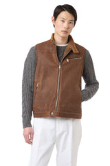 BIKER SHEARLING VEST