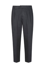 RELAX FIT PENCED TROUSERS