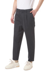 RELAX FIT PENCED TROUSERS