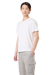 T-SHIRT SCOLLO V COTONE JERSEY