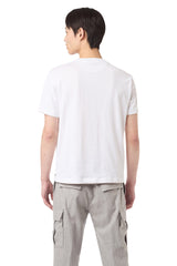 T-SHIRT SCOLLO V COTONE JERSEY