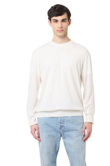 CREW NECK DOUBLE COLLAR SWEATER
