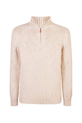 MAGLIA MEZZA ZIP LANA