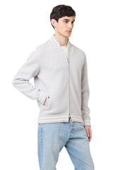 FULL ZIP WOOL BOMBER