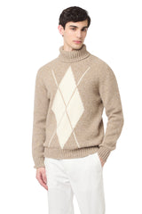 DIAMOND TURTLENECK SWEATER