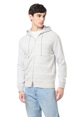 BI-MATERIAL JACKET SWEATER