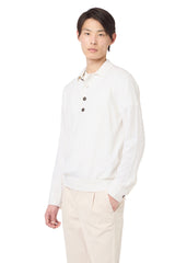 COTTON CASHMERE KNITTED POLO