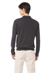 COTTON CASHMERE KNITTED POLO