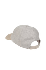 CAPPELLO FLANELLA BOTTONATA BISTRETCH E SUEDE