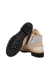 STIVALI SUEDE E PELLE GOMMATA