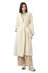 CAPPOTTO CON CINTURA LANA VERGINE UNITA