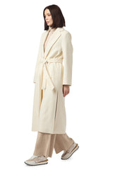 CAPPOTTO CON CINTURA LANA VERGINE UNITA