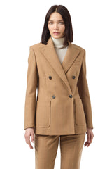 GIACCA DOPPIOPETTO LANA GESSATA