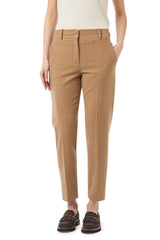 PANTALONE SLIM LANA GESSATA