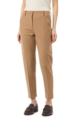 PANTALONE SLIM LANA GESSATA