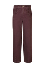 DENIM TROUSERS WITH PLEATS