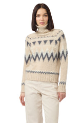 JACQUARD TURTLENECK SWEATER