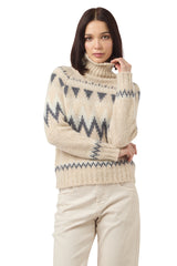 JACQUARD TURTLENECK SWEATER