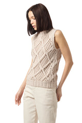 SLEEVELESS SWEATER