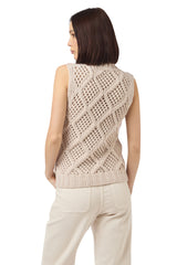 SLEEVELESS SWEATER