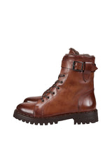 STIVALETTO PELLE OVINA VITELLO CON MONTONE AGNELLO