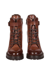 STIVALETTO PELLE OVINA VITELLO CON MONTONE AGNELLO