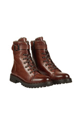 STIVALETTO PELLE OVINA VITELLO CON MONTONE AGNELLO