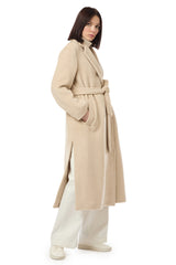 CAPPOTTO CON CINTURA ALPACA LANA CASHMERE