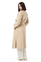 CAPPOTTO CON CINTURA ALPACA LANA CASHMERE