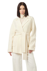 CAPPOTTO CON CINTURA LANA 14 MICRON