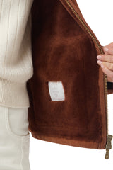 GIUBBINO IN PELLE SHEARLING AGNELLO