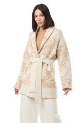 KIMONO IN MAGLIA CASHMERE JACQUARD