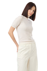 TURTLENECK HALF SLEEVE SWEATER