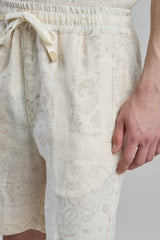 LINEN BERMUDA SHORTS