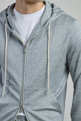 FELPA FULL ZIP SETA COTONE