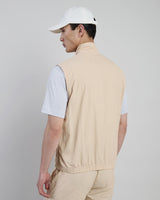 GILET TESSUTO TECNICO E SETA