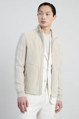 GIUBBINO SUEDE E MAGLIA