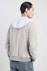 GIUBBINO SUEDE E JERSEY