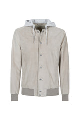 GIUBBINO SUEDE E JERSEY