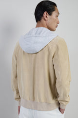 GIUBBINO SUEDE E JERSEY