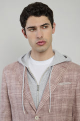 SINGLE-BREASTED LINEN CASHMERE SILK JACKET
