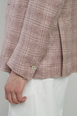 SINGLE-BREASTED LINEN CASHMERE SILK JACKET