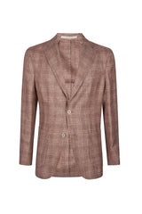 SINGLE-BREASTED LINEN CASHMERE SILK JACKET