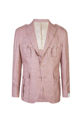 GIACCA MONOPETTO LINO CASHMERE SETA