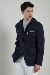 GIACCA CON PETTORINA LINO COTONE TENCEL