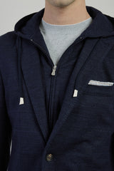 GIACCA CON PETTORINA LINO COTONE TENCEL