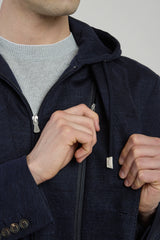 GIACCA CON PETTORINA LINO COTONE TENCEL
