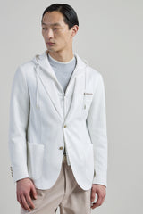 GIACCA CON PETTORINA COTONE LINO PUNTO COSTA INGLESE