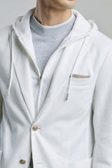 GIACCA CON PETTORINA COTONE LINO PUNTO COSTA INGLESE